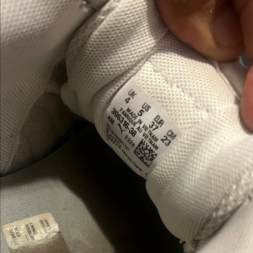 Puma Off-White Leather Sneakers